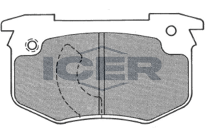 180298 ICER Комплект тормозных колодок, дисковый тормоз
