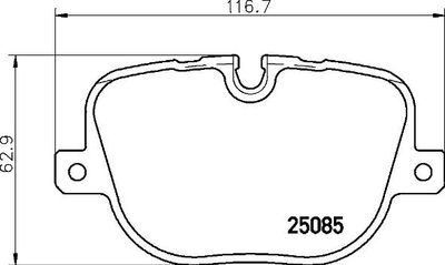 P44025 BREMBO Комплект тормозных колодок, дисковый тормоз