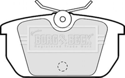 BBP1261 BORG & BECK Комплект тормозных колодок, дисковый тормоз