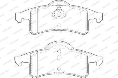 WBP23338A WAGNER Комплект тормозных колодок, дисковый тормоз