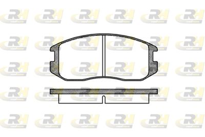 235700 ROADHOUSE Комплект тормозных колодок, дисковый тормоз