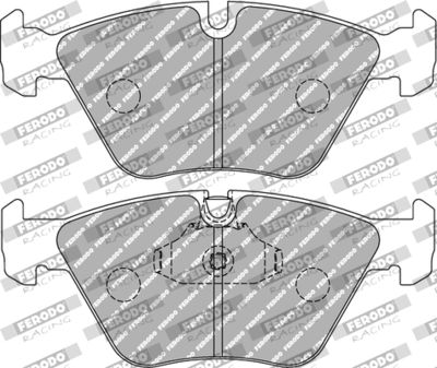 FCP1073W FERODO RACING Комплект тормозных колодок, дисковый тормоз