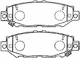 A2N084 AISIN Комплект тормозных колодок, дисковый тормоз