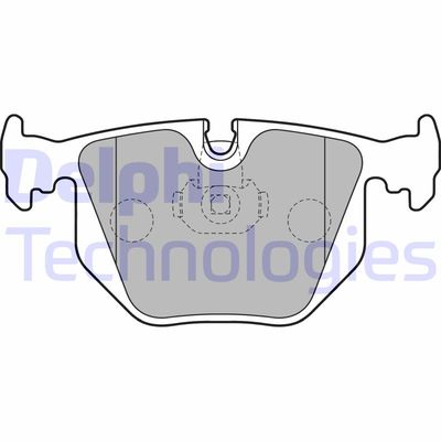 LP1803 DELPHI Комплект тормозных колодок, дисковый тормоз