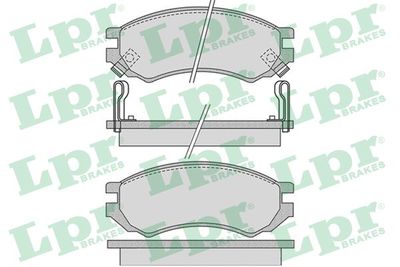 05P1008 LPR Комплект тормозных колодок, дисковый тормоз