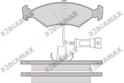 N09318 DIAMAX Комплект тормозных колодок, дисковый тормоз