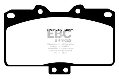 DP31097C EBC Brakes Комплект тормозных колодок, дисковый тормоз