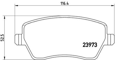 P68033 BREMBO Комплект тормозных колодок, дисковый тормоз