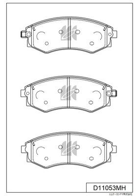 D11053MH MK Kashiyama Комплект тормозных колодок, дисковый тормоз