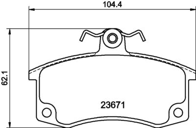 PCP1293 DON Комплект тормозных колодок, дисковый тормоз