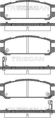 811068171 TRISCAN Комплект тормозных колодок, дисковый тормоз