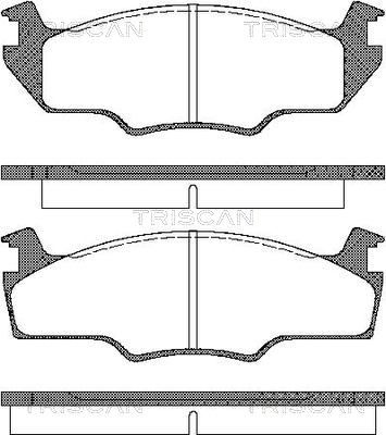 811029102 TRISCAN Комплект тормозных колодок, дисковый тормоз