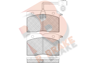 RB0730 R BRAKE Комплект тормозных колодок, дисковый тормоз