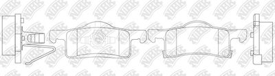 PN0620 NiBK Комплект тормозных колодок, дисковый тормоз
