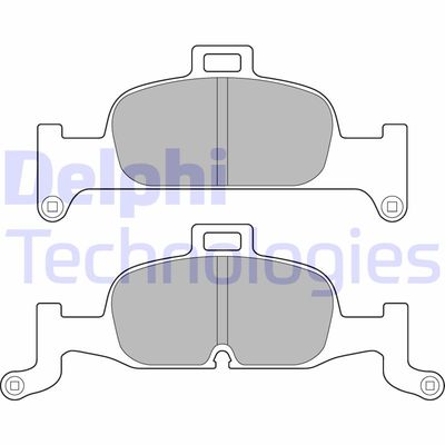 LP3239 DELPHI Комплект тормозных колодок, дисковый тормоз