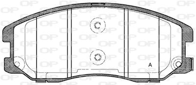 BPA126112 OPEN PARTS Комплект тормозных колодок, дисковый тормоз