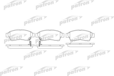 PBP867 PATRON Комплект тормозных колодок, дисковый тормоз