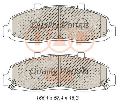 70404020 IAP QUALITY PARTS Комплект тормозных колодок, дисковый тормоз