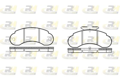 214210 ROADHOUSE Комплект тормозных колодок, дисковый тормоз