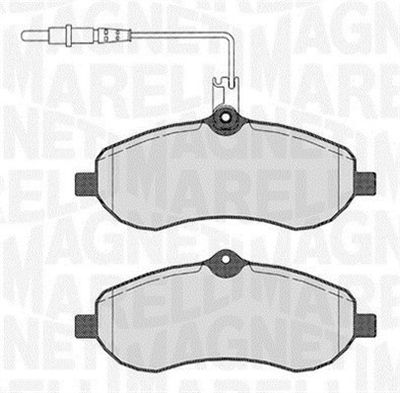 363916060193 MAGNETI MARELLI Комплект тормозных колодок, дисковый тормоз