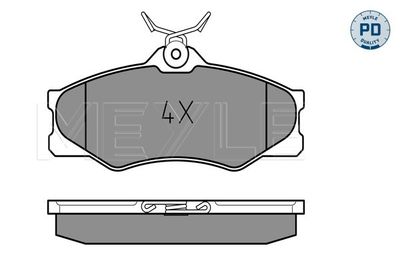 0252097919PD MEYLE Комплект тормозных колодок, дисковый тормоз