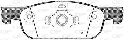 BPA171800 OPEN PARTS Комплект тормозных колодок, дисковый тормоз