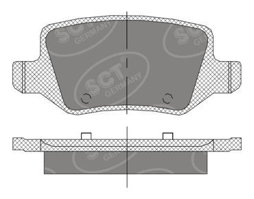 SP410PR SCT - MANNOL Комплект тормозных колодок, дисковый тормоз