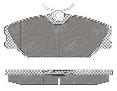 SP613PR SCT - MANNOL Комплект тормозных колодок, дисковый тормоз