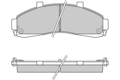 120829 E.T.F. Комплект тормозных колодок, дисковый тормоз