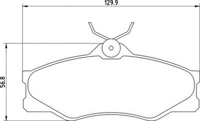 363710205012 MAGNETI MARELLI Комплект тормозных колодок, дисковый тормоз