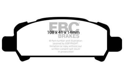 DP91293 EBC Brakes Комплект тормозных колодок, дисковый тормоз