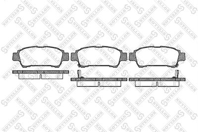 831002SX STELLOX Комплект тормозных колодок, дисковый тормоз