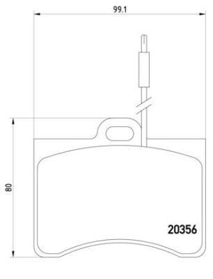 P61012 BREMBO Комплект тормозных колодок, дисковый тормоз