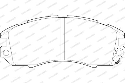 WBP21495A WAGNER Комплект тормозных колодок, дисковый тормоз