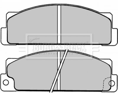 BBP1004 BORG & BECK Комплект тормозных колодок, дисковый тормоз