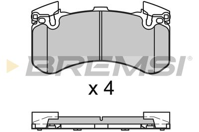 BP3654 BREMSI Комплект тормозных колодок, дисковый тормоз