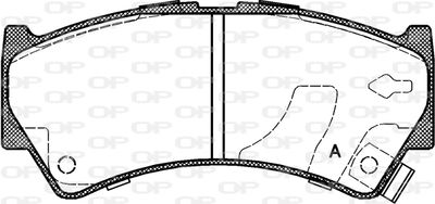 BPA059252 OPEN PARTS Комплект тормозных колодок, дисковый тормоз