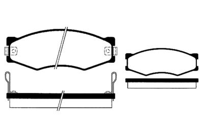 RA05140 RAICAM Комплект тормозных колодок, дисковый тормоз