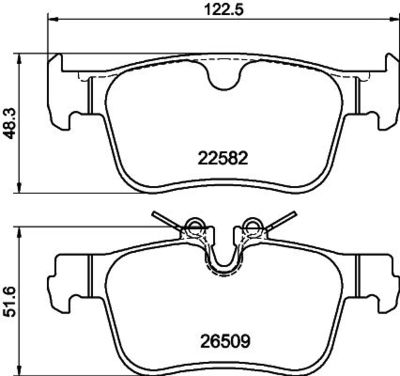 8DB355044311 HELLA PAGID Комплект тормозных колодок, дисковый тормоз