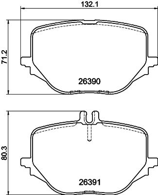 8DB355041121 HELLA PAGID Комплект тормозных колодок, дисковый тормоз