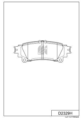 D2329H MK Kashiyama Комплект тормозных колодок, дисковый тормоз