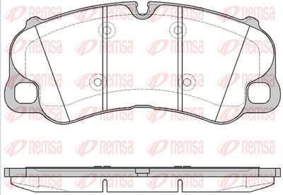 159510 REMSA Комплект тормозных колодок, дисковый тормоз