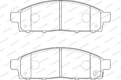 WBP24529A WAGNER Комплект тормозных колодок, дисковый тормоз