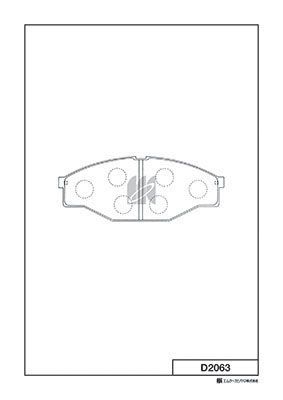 D2063 MK Kashiyama Комплект тормозных колодок, дисковый тормоз