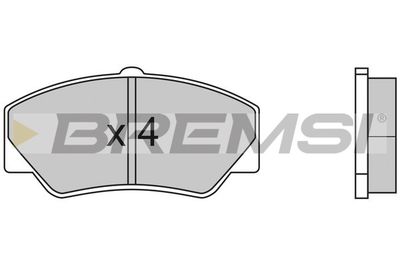 BP2316 BREMSI Комплект тормозных колодок, дисковый тормоз