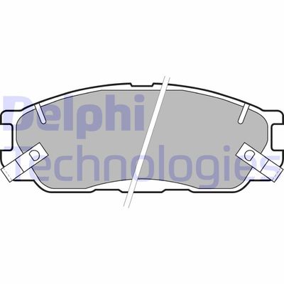 LP1459 DELPHI Комплект тормозных колодок, дисковый тормоз