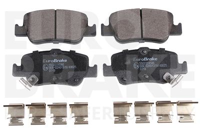 5502224586 EUROBRAKE Комплект тормозных колодок, дисковый тормоз