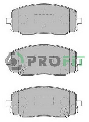 50001783 PROFIT Комплект тормозных колодок, дисковый тормоз
