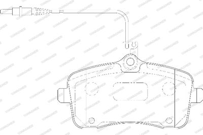 WBP24134A WAGNER Комплект тормозных колодок, дисковый тормоз