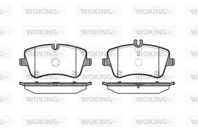 P668300 WOKING Комплект тормозных колодок, дисковый тормоз